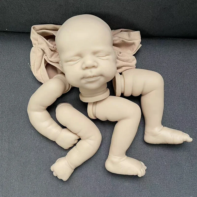 18inch Already Painted Kits/Unpainted Kit Cute Sleeping Baby Pascale Reborn Doll Parts with Cloth Body Collectible For Gift