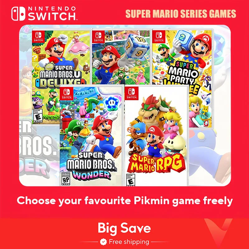 Nintendo Switch Game Deals - Super Mario RPG - Games Physical Cartridge Support TV Tabletop Handheld Mode