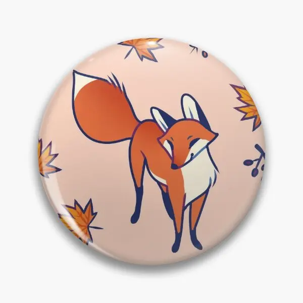 

Red Foxes Soft Button Pin Clothes Metal Decor Fashion Brooch Hat Collar Cartoon Gift Cute Funny Lover Badge Creative Lapel Pin