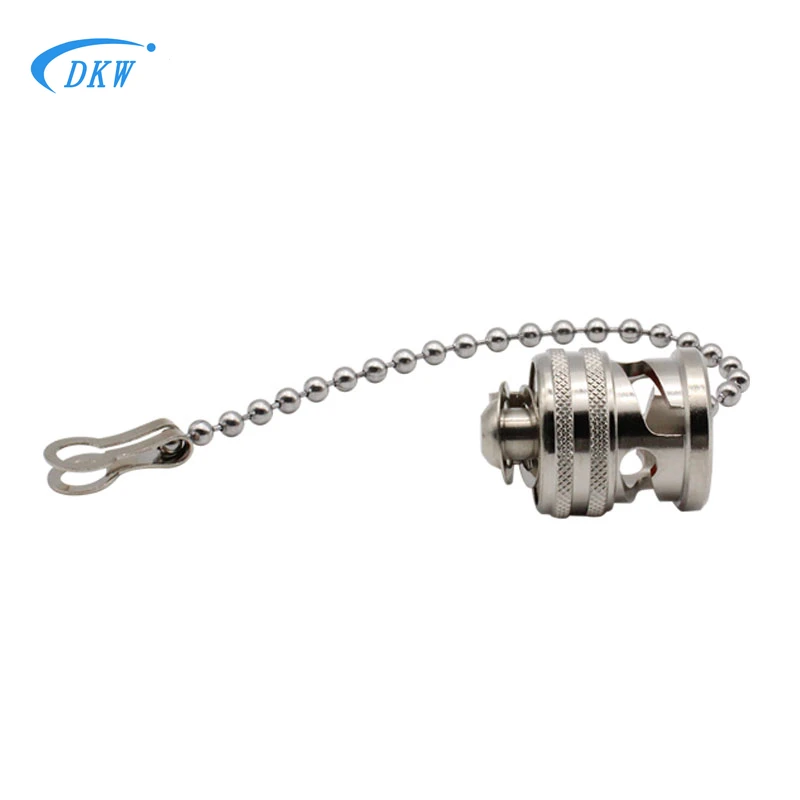 BNC tri-coaxial connector male dust cap TRB three-claw metal dust cover with chain terms