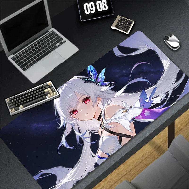 

Mousepad Computer Gaming Accessories Keyboard Pad Office PC Rubber HD Mouse Pad Decoracion Desk Genshin Impact Skirk Mouse Mat
