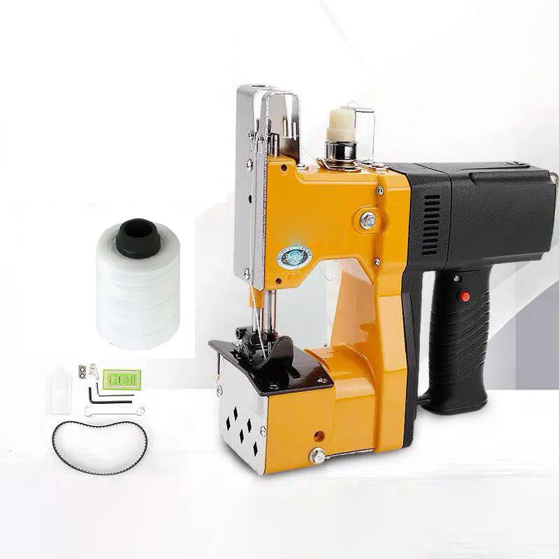 220V Portable Electric Sewing Machine Hand-type Woven bag High-Speed Sewing Machine For Home Textile Clothing Cheminery