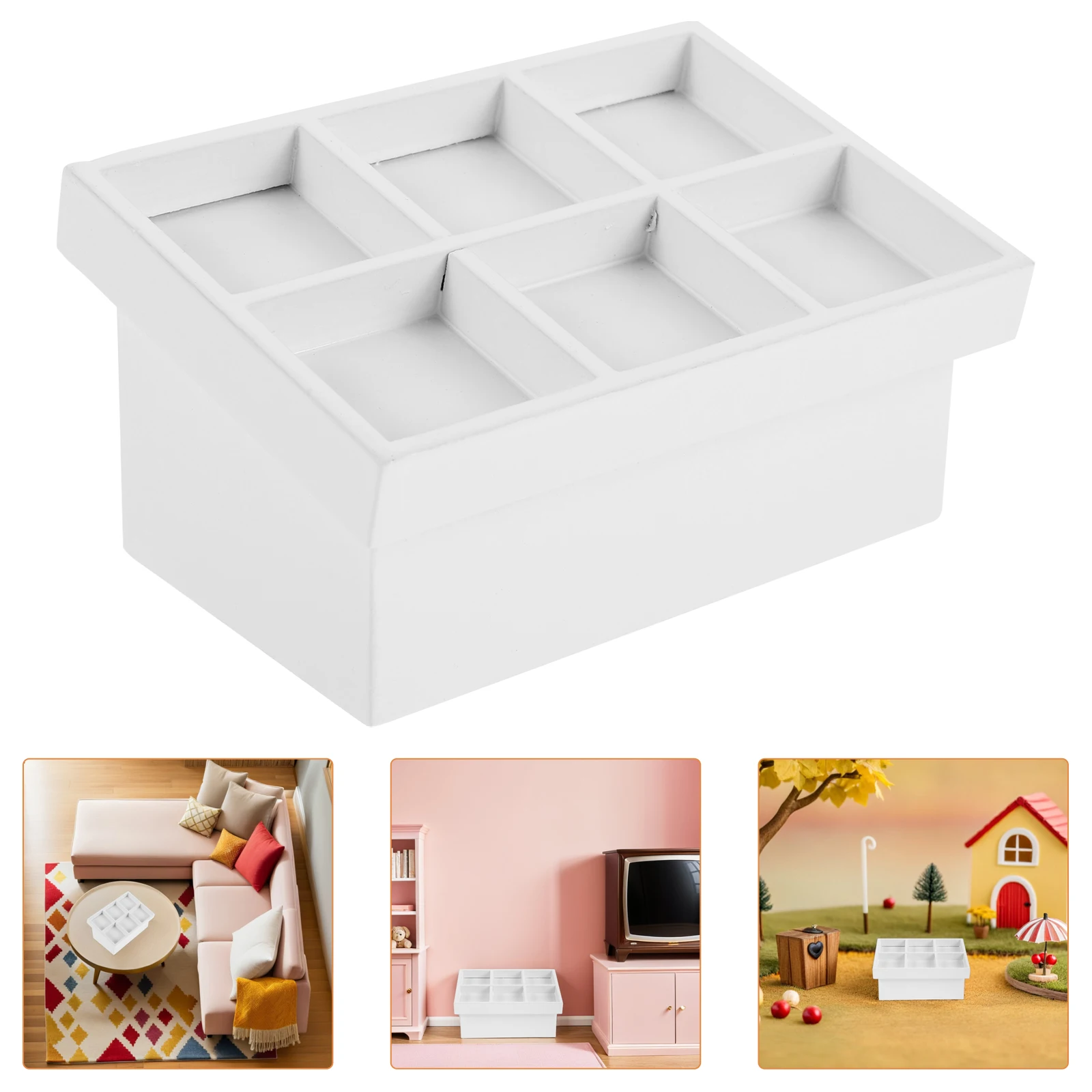 1pcs 1:12 Scale Dollhouse Vegetable Rack Plastic Miniature Fruit Stand For Kitchen Grocery Display Cabinet Decoration Playset