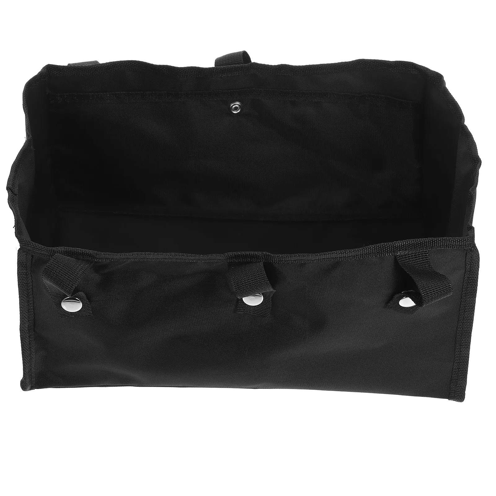 Black Walker Underseat Basket Spacious Hanging Design Foldable Storage Bag for Walkers Wheelchairs Daily Use Underseat Storage