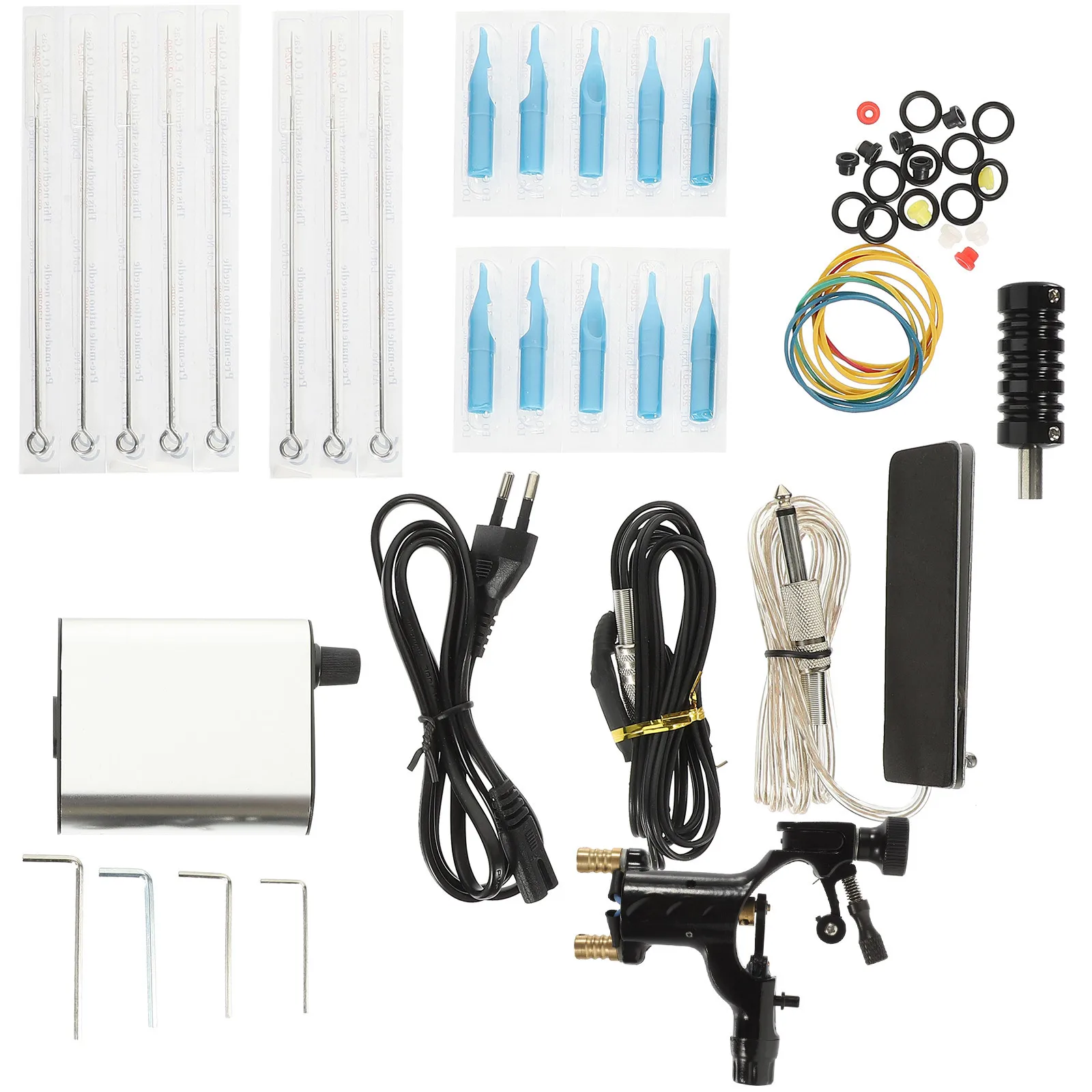 

1 set 1 Set Lightweight Tattoo Motor Professional Rotary Machine Stable Needle Complete Kit For Artist Beginner Eu Plug Portable