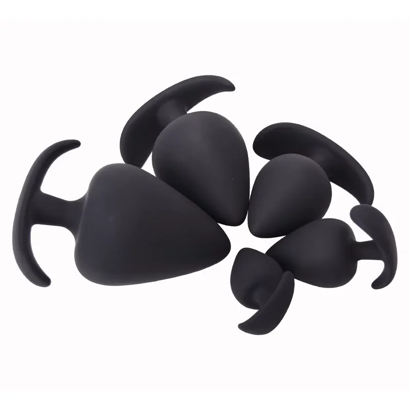Anal Plug Safe Silicone Round Anal Butt Plug Unisex Wearable Stopper Adults Sex Toys for Men/Women Trainer for Men/Women