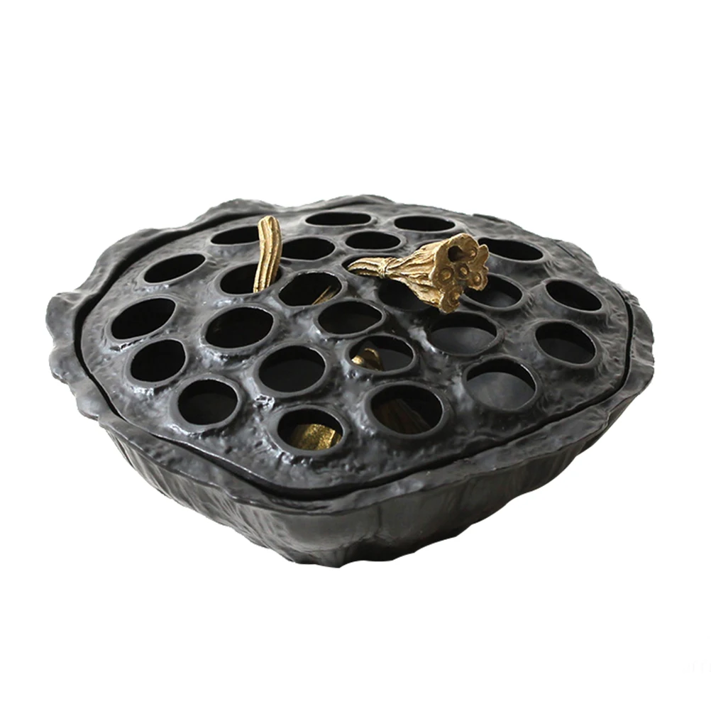 

Incense Burner Aromatherapy Stove Decoration Holder Meditation Furnace Cone Censer Ornament Brown Copper Material Handicraft