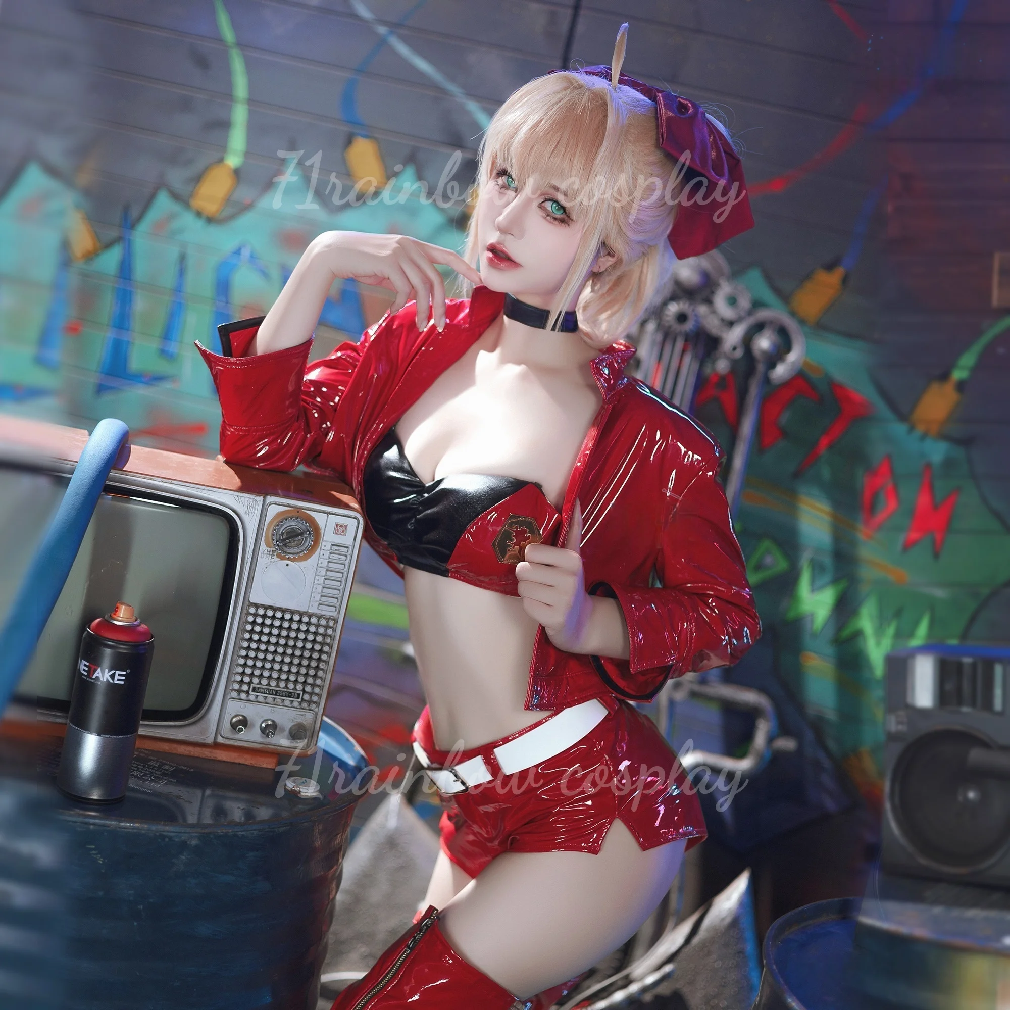 FGO نيرو سباق فتاة تأثيري حلي مصير Ver.Nero أقوى ملابس عيد الميلاد ازياء تأثيري