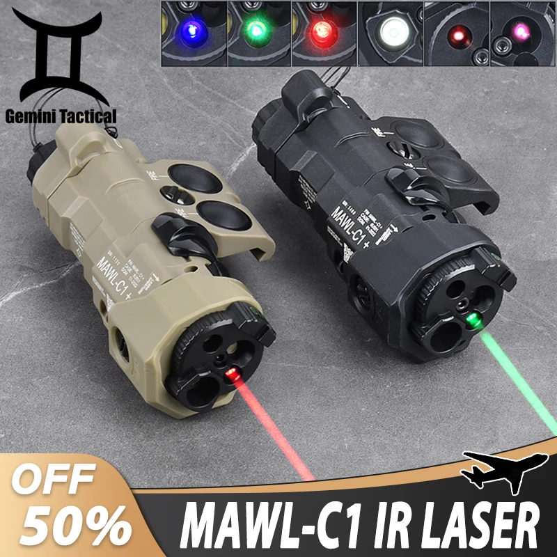 

WADSN Tactical MAWL-C1 Red Green Blue Dot IR Fill Light Full-Function Hunting Weapon White LED Spotlight Nylon MAWL-C1 IR Laser