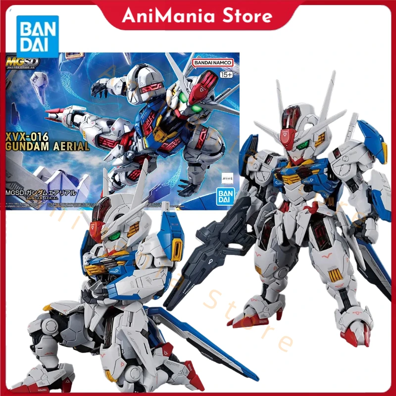 

Bandai Gundam Model Kit MGSD XVX-016 Aerial Action Figure Gunpla Building Kit Mobile Suit Gundam Anime Figures Toys Boys Gift