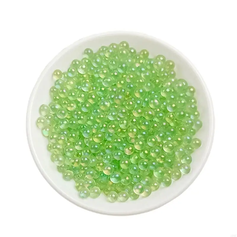 J0MC Glossy Translucent Glass Beads 5 mm, Decorative Filler Beads for Vases, Gift Box, Table Setting Pack