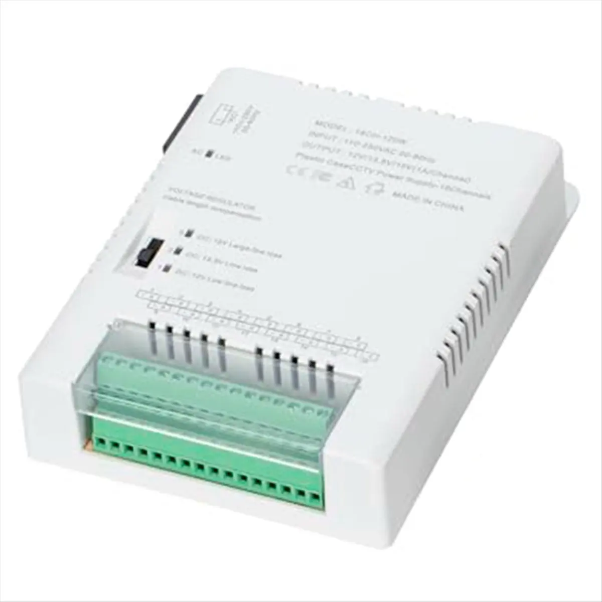 كاميرا CCTV توزيع التيار الكهربائي مزود الطاقة 90V-264VAC المدخلات إلى 12V-13.8-15VDC الناتج 16 قناة، HD16C120W-BCBW #6