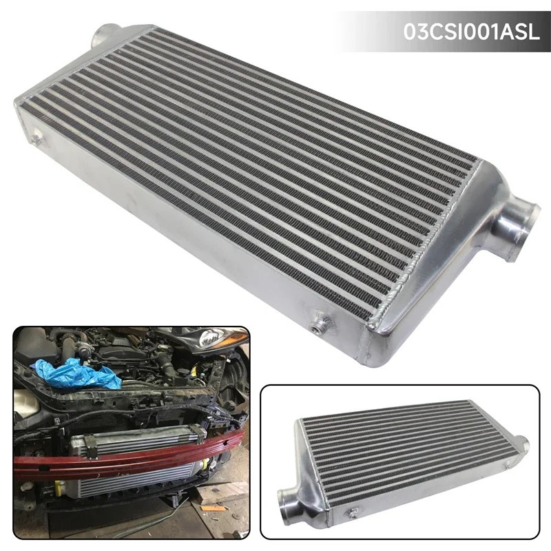 Universal Turbo Aluminum Intercooler 600x300x76 mm Front Mount 3