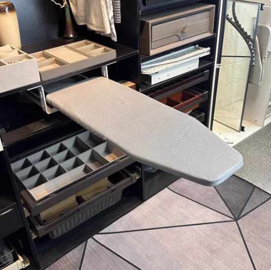 

Складной домашний шкаф-гардероб со встроенной гладильной доской, скрытой гладильной доской с держателем для утюга, выдвижной гладильной доской с демпфером