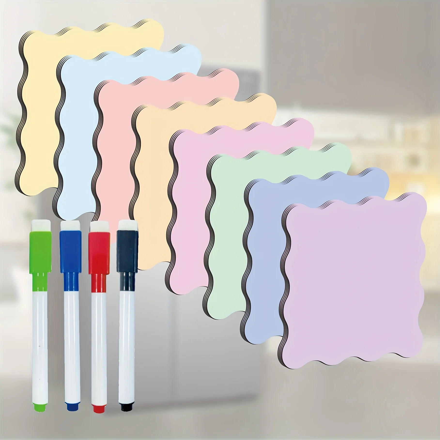 36PCS Reusable Dry Erase Magnetic Labels 3.15x3.15