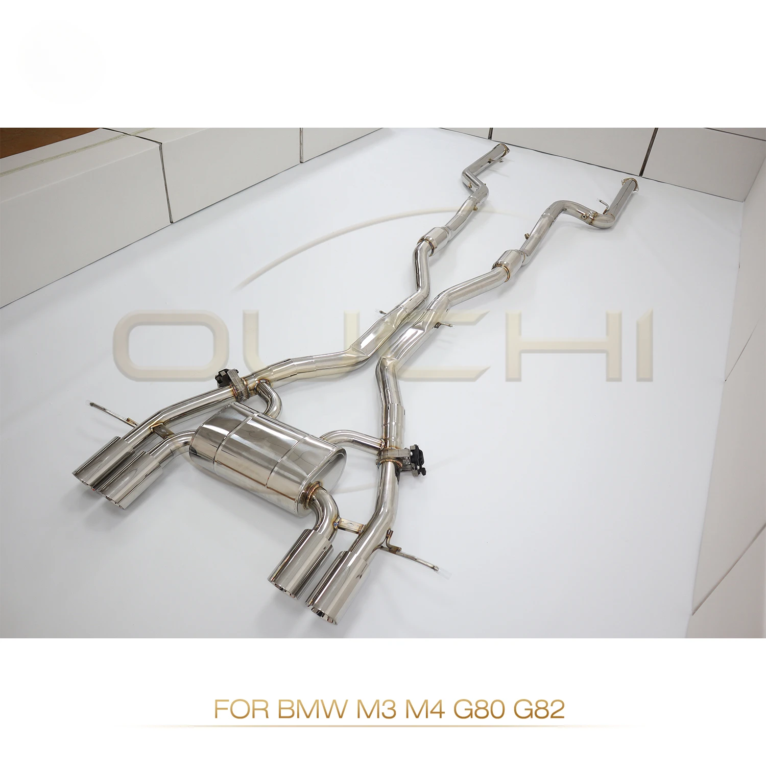 OUCHI Stainless Steel Exhaust Catback for BMW M3/M4 G80 G82 2021+ 3.0T S58 V6 with Muffler Valves Exhaust Pipes System