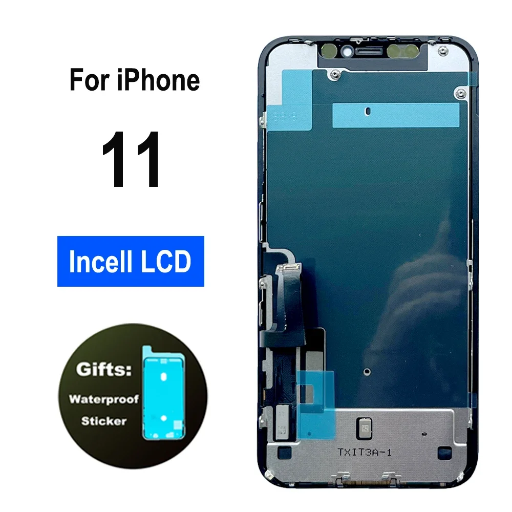 MNAZ LCD OLED for IPhone 11 12 Pro Max Display X Xs Max Xr 12 13 Mini 14 Plus LCD Screen 3D Touch Assembly Replacement Fix Parts