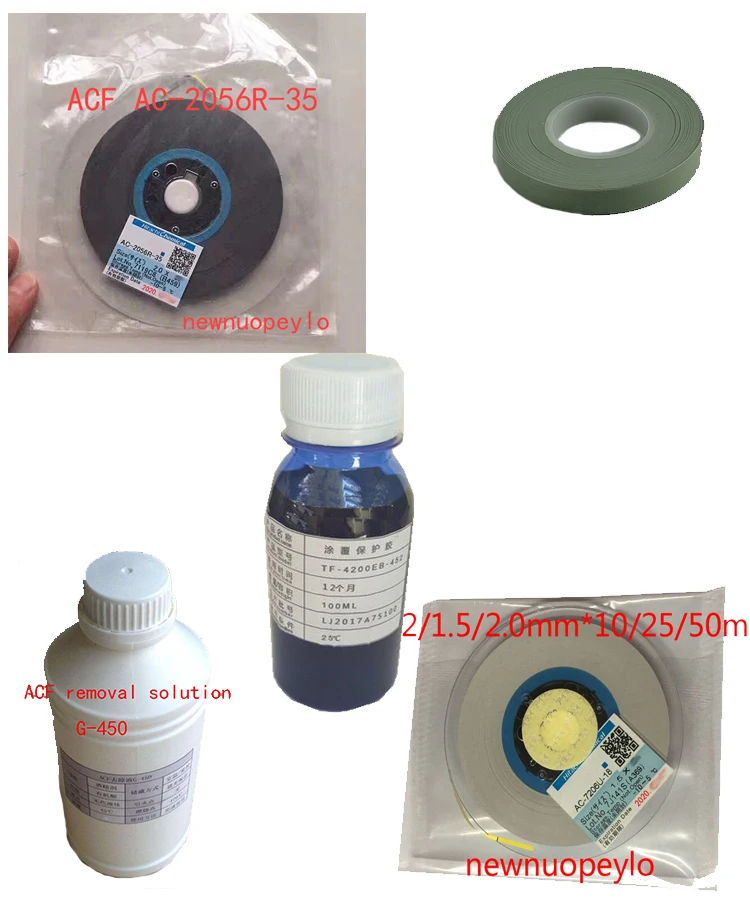 Hitachi ACF Conductive Adhesive Removal Liquid G 450 G450 Hot Pressing Silicone Leather PCB Side Panel LCD Screen Repair Kit