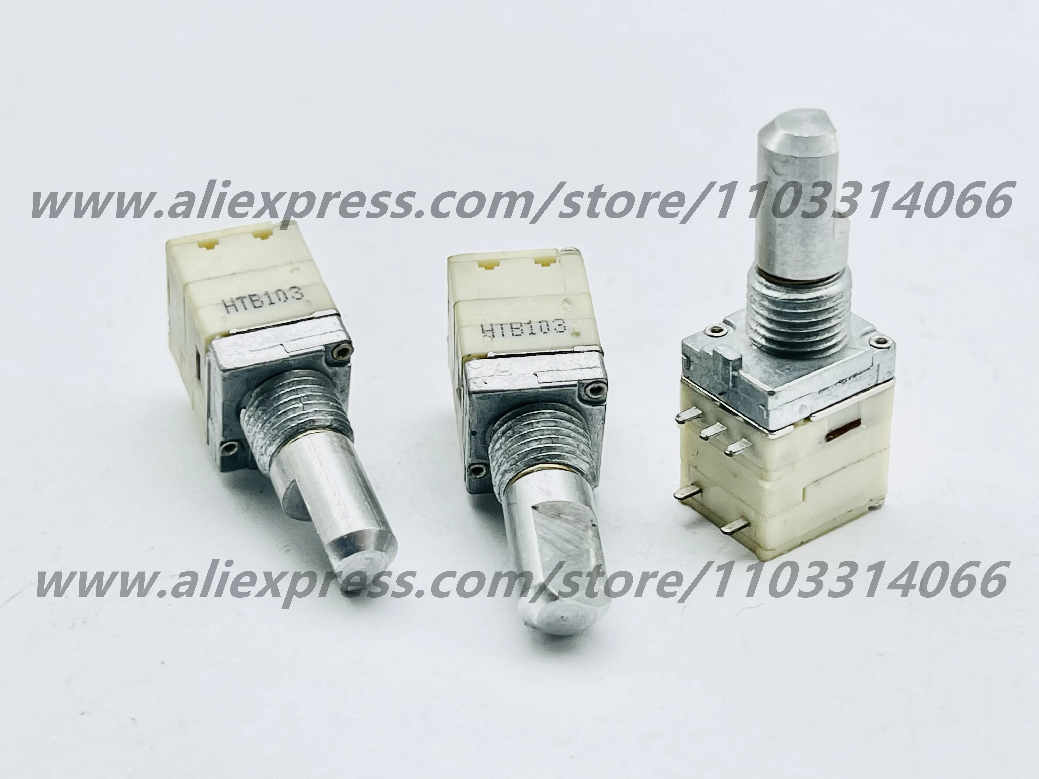 10pcs HT RD91 intercom B10K volume control with rotary switch axis 15mm