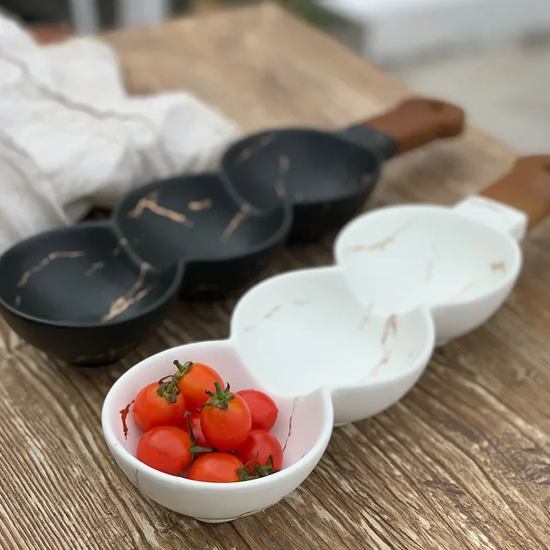

Nordic Creative Frame Plate, Snack Dish, Nuts, Dried Fruit Tray, Sauce Dish, Household Ceramic Snack Bowl