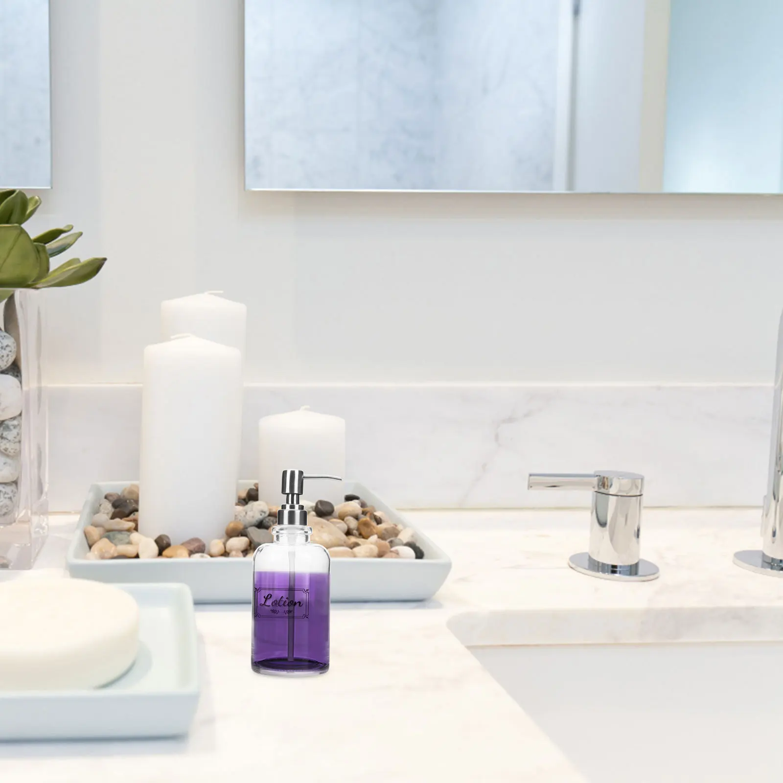 

Hand Soap Dispenser Bathroom Dispensers Face Wash Handsoap for Kitchen Transparent