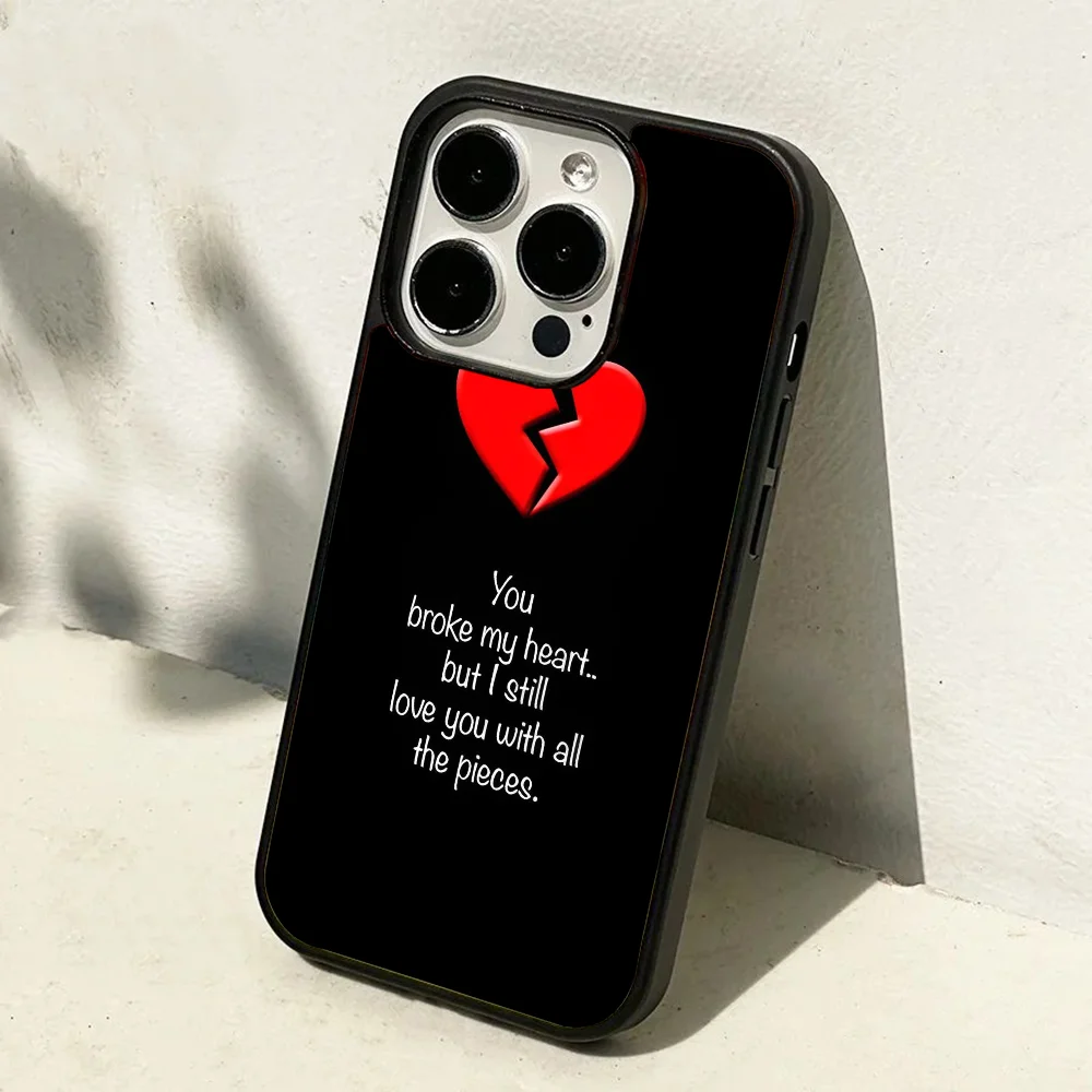 Broken Heart Phone Case Mobile Phone Cases for iPhone 15 14 13 Pro Max 11 12 Mini Alex Mirror TPU Shell