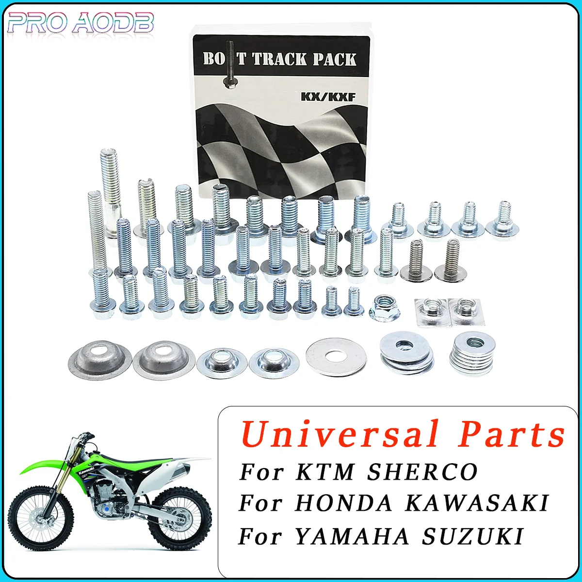 

Motorcycle Dirt Bike Complete vehicle screw gasket kit first aid kit For KAWASAKI KX80 85 100 KX125 KX250 KX450 KLX450 2003-2024