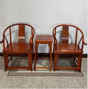 CX armchair three-piece set Chinese mahogany tenon and mortise complete entrance living room reception seat