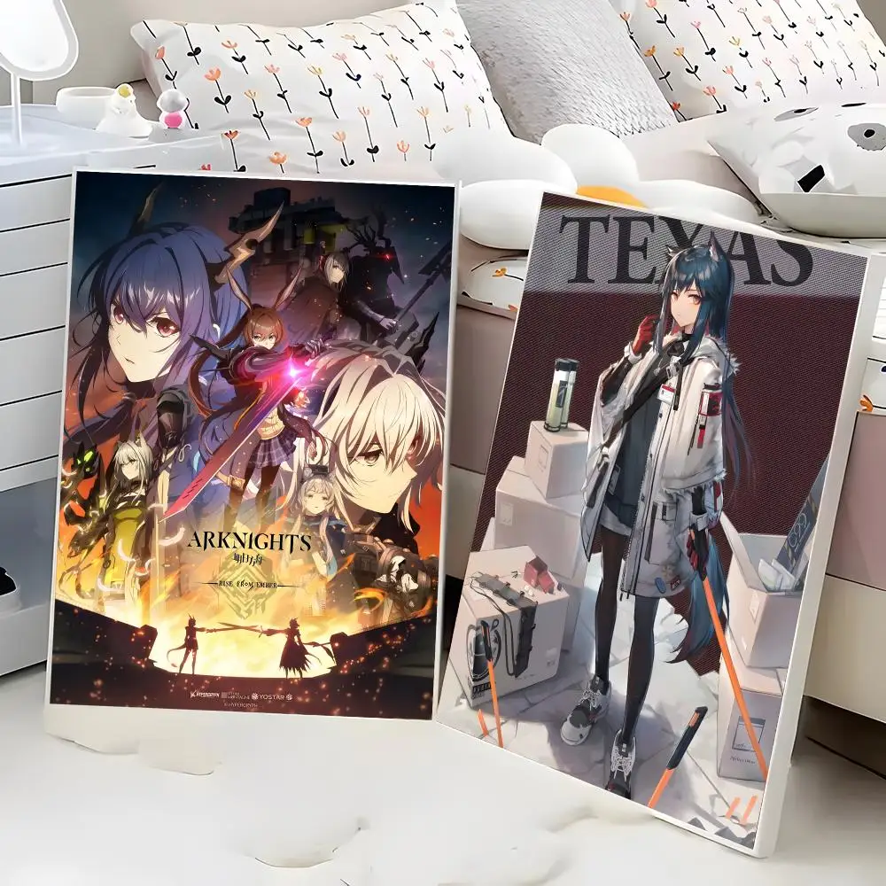 Arknights AK Doctor Amiya Tower Defense Gacha Hypergryph Painting Calligraphy Poster Eco-Friendly Decor Frameless Canvas