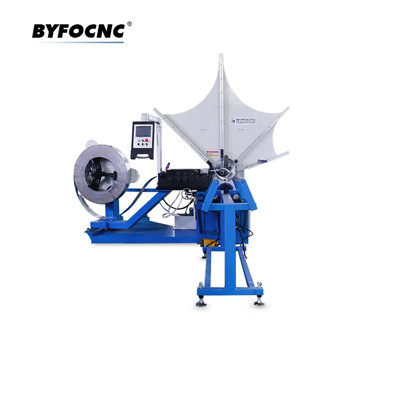 Cheap price spiral tubeformer machine BYL-1500 spiral round duct forming making machine