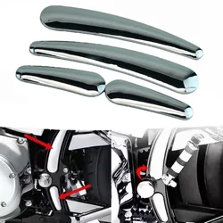 Motorcycle 3D Curved Swingarm Frame Cover Insert Chrome For Harley Softail CVO Fat Boy FLSTF Slim FLS Deluxe FLSTN 2008-2017
