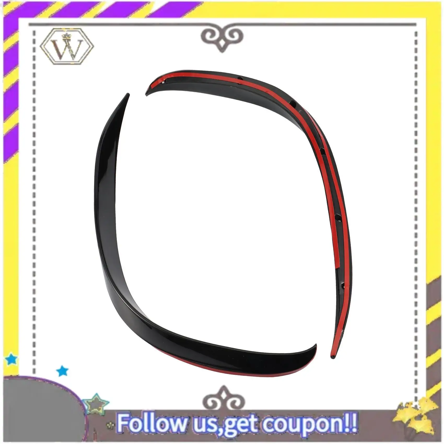 

ABXV-2Pcs Car Front Bumper Spoiler Splitter Cover For Mercedes-Benz C-Class C200 C260 W205 2019+