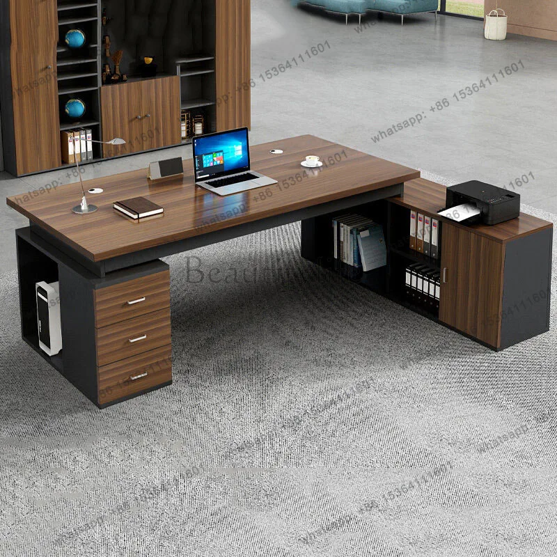 FG chinese style big size office desk Minimalist design modern aesthetic office desk Universal escritorio oficina home furniture