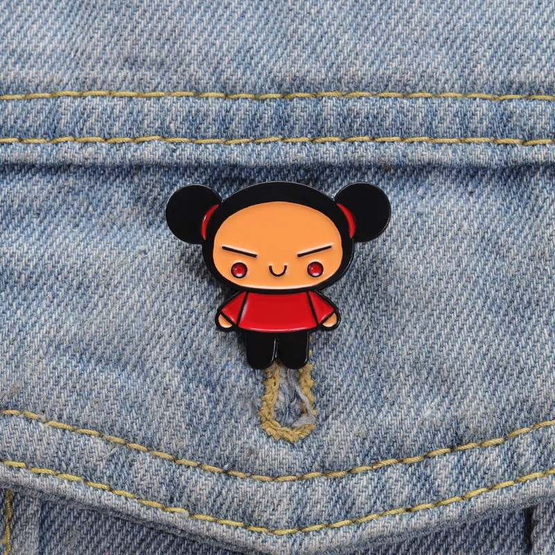 Cartoon Doll Hard Enamel Pins Popular Star Online Anime Brooch Lapel Badge Jewelry Accessory Gifts For Girls Friends