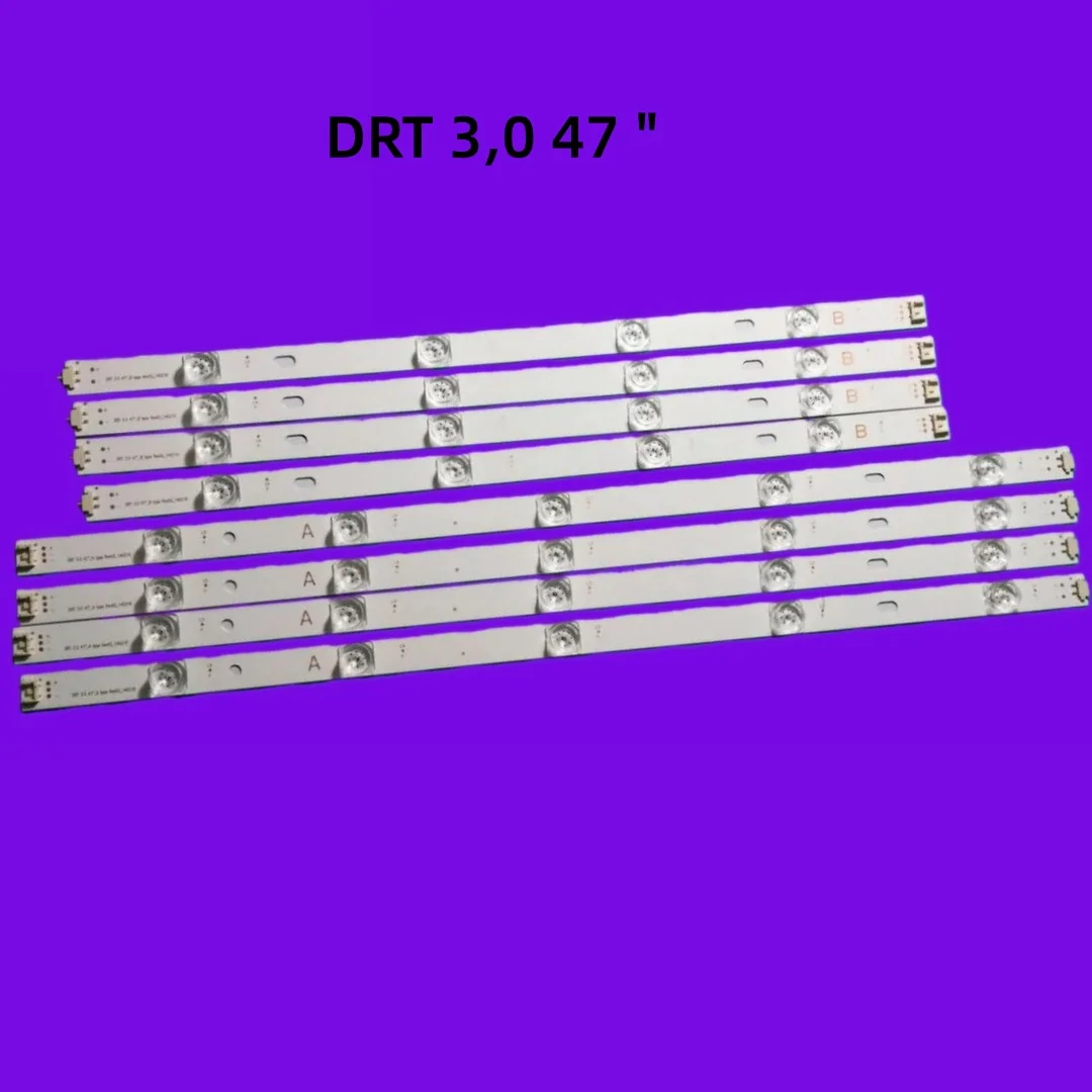 8 pcs. LED strips for 47LB630V-ZA 47LB656V 47LB582V-ZG AGF78400901 AGF78401001 47LB580V 47LB580U DRT 3,0 47