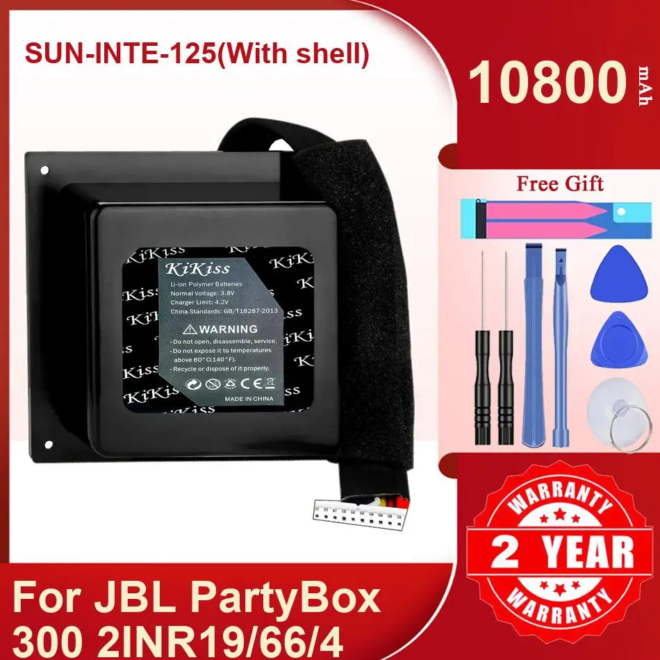 

Аккумулятор Kikiss 10800 мАч SUN-INTE-125 (с корпусом) для JBL Partybox 300 2INR19/66/4