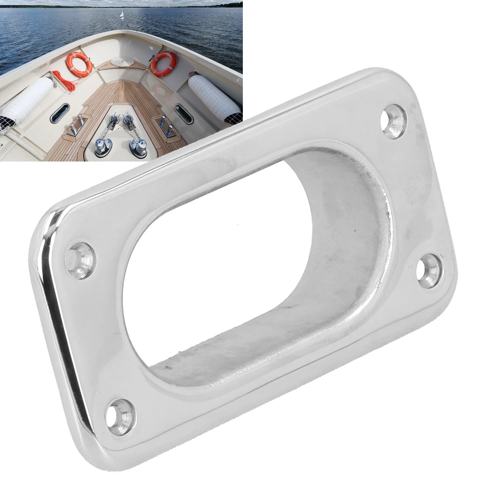 

Boat Hawse Pipe Stainles Steeel Hawse Fairlead Corrosion Resistance Boats Yachts Parts for Synthetic Winch Rope