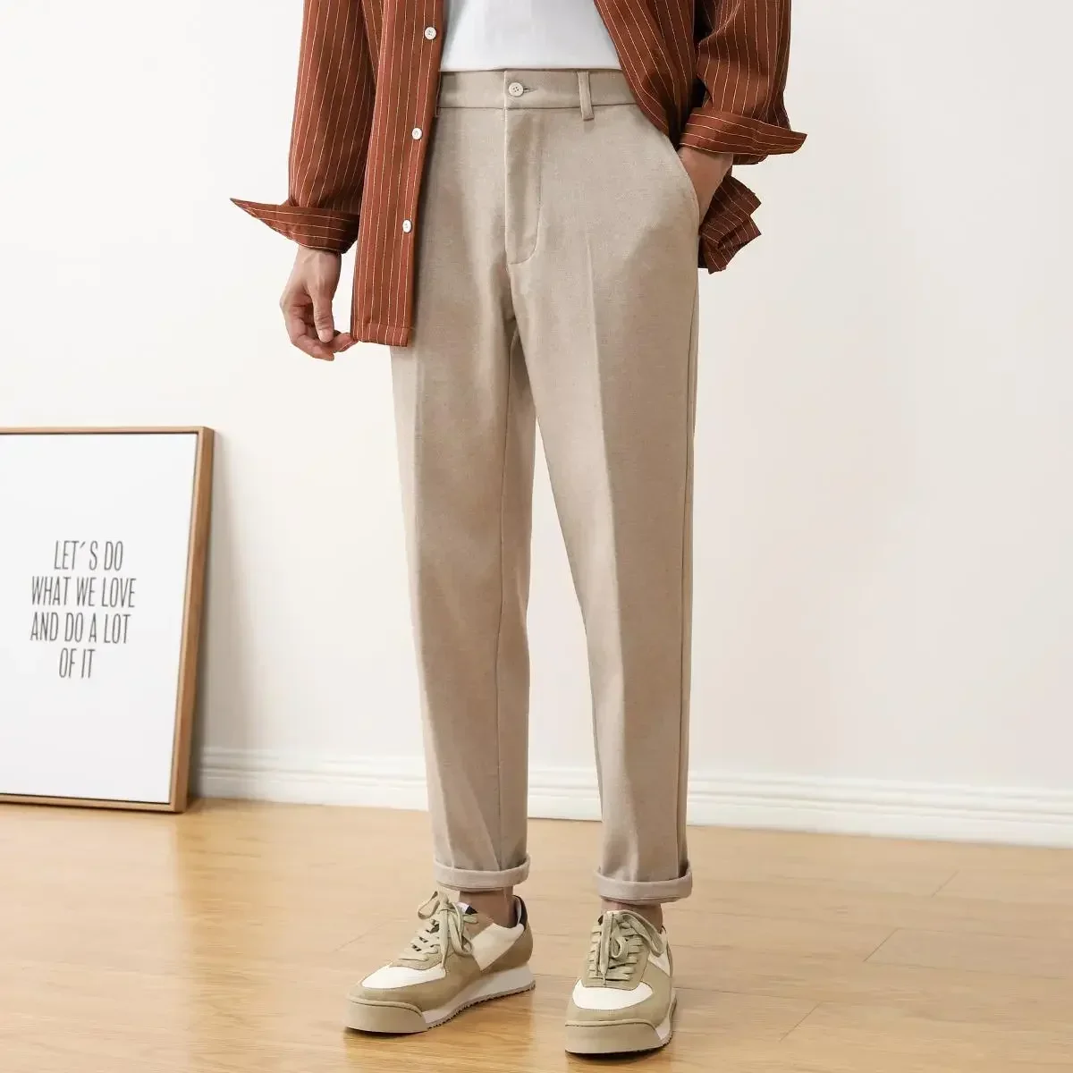 

Gray Baggy Trousers for Men Straight Elegant Stylish Man Suits Pants Formal Chinese Homme Designer Clothes Reviews Many JJ1109