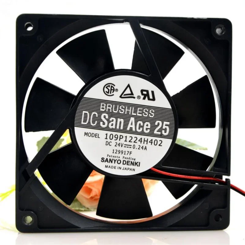 

Original 12025 24V 0.24A 109P1224H402 two-wire ultra-quiet DC converter cooling fan