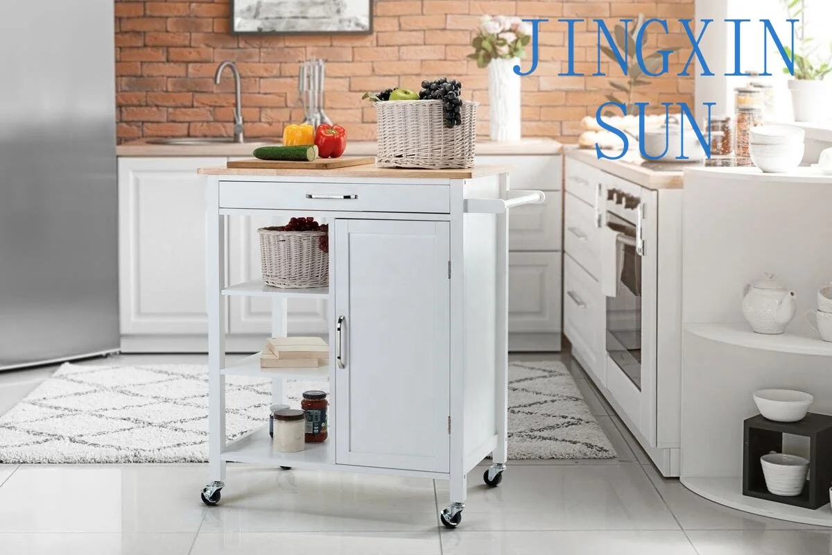 Stock Kitchen Cart Island Rolling Home Dining Wooden Trolley Storage Modern Cabinet