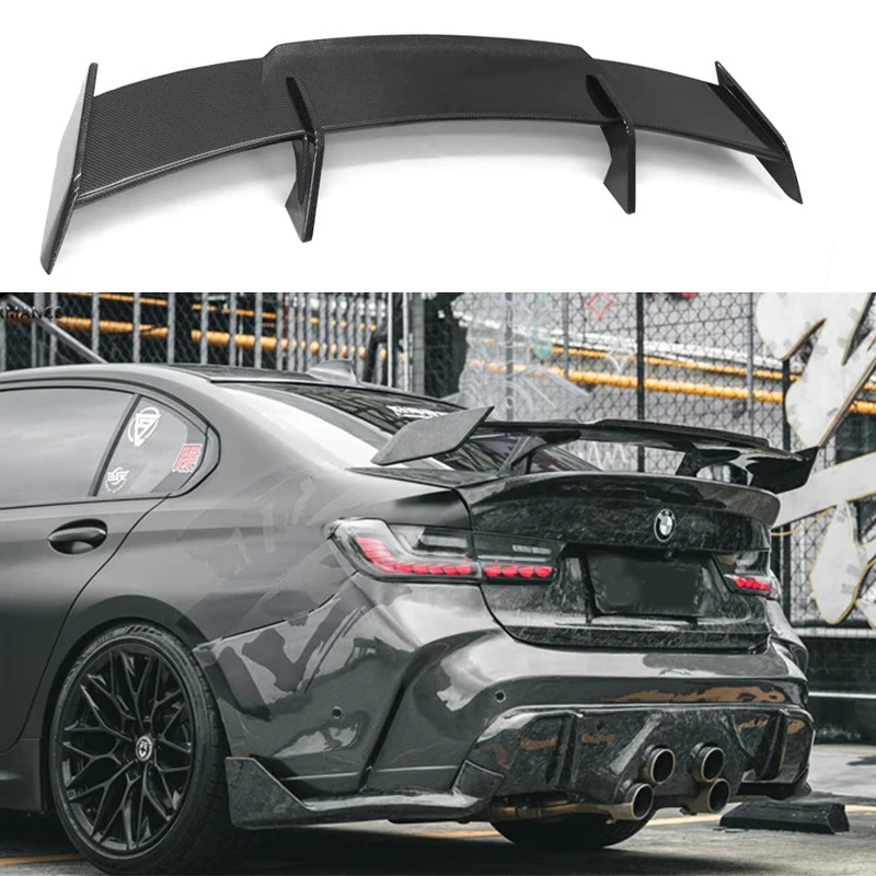 F30 F32 F36 F10 F22 G20 G22 G30 G42 M2 M3 M4 M5  Rear Spoiler Wing for BMW Universal Tail Fins M Performance Style Through-Flow