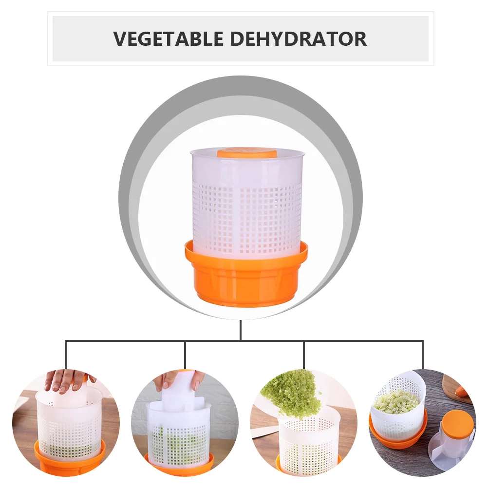 

1pc Vegetable Dehydrator Hand Press Salad Spinner Manual Food Squeezer Pp Plastic Kitchen Home Use Salad Dryer Tool
