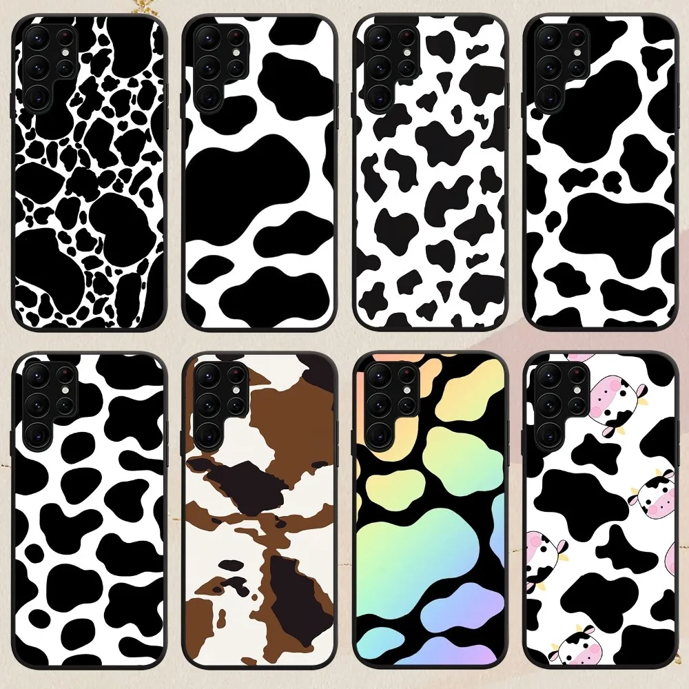 Cute Cow Print Fashion Phone Case For Samsung Galaxy A53 A52 A71 A73 A70 A72 A91 A80 S Shell