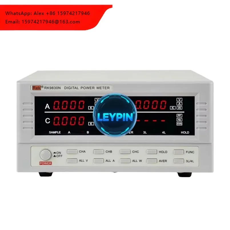 Rek RK9830N 3-Phase Electric Quantity Measuring Instrument Digital Power Meter Bench Digital Wattmeter 600V 40A 41.5kW Ytdi