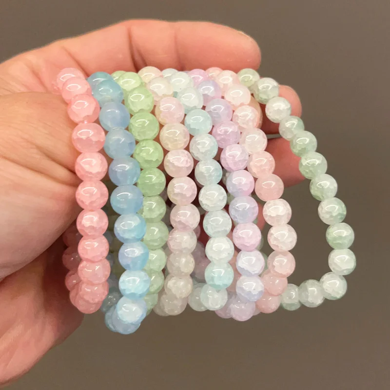 Simple and stylish single-loop gradient fission bracelet versatile low-key elegant and delicate a lucky accessory that attracts
