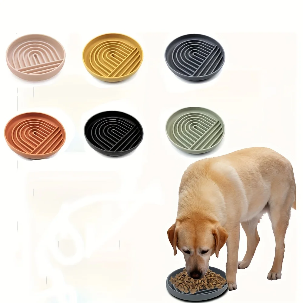 1pc Silicone Pet Slow Feeder Mat Non-slip Dog Licking Pad with Suction Cup Pet Placemat for Dog Bathing Grooming Distraction