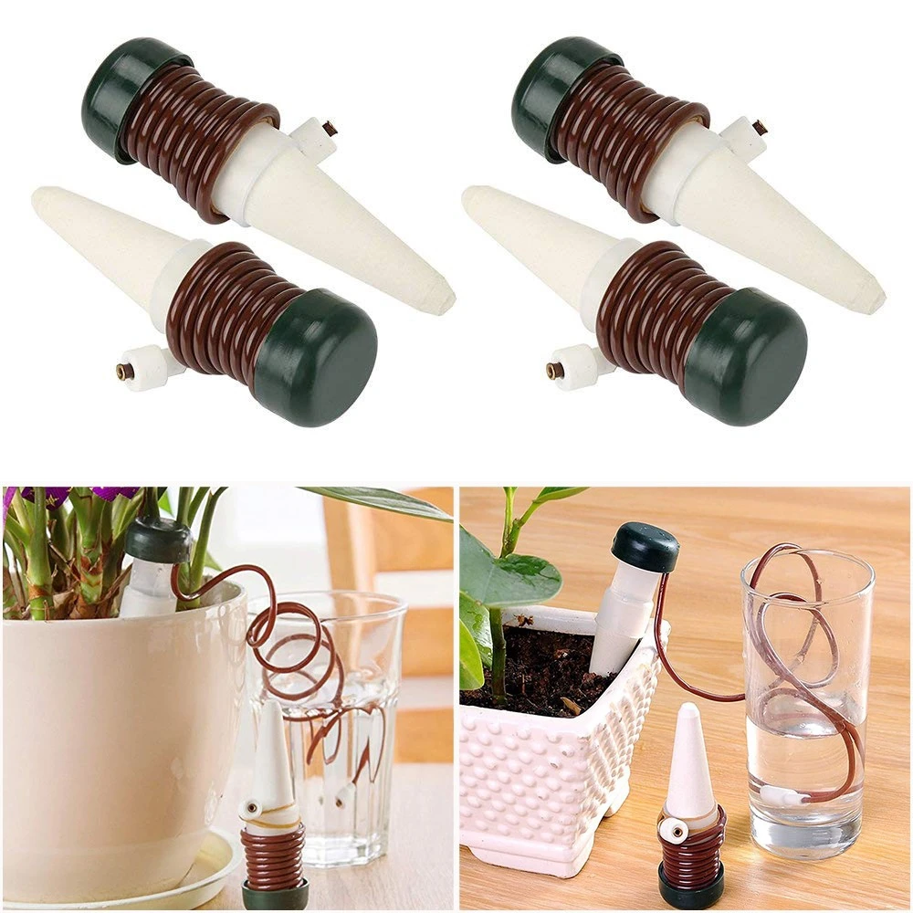 

2 Pcs Automatic Plant Self Drip Irrigation Slow Release Waterers Watering plants Flower Indoor Household Waterer Bottle Drip