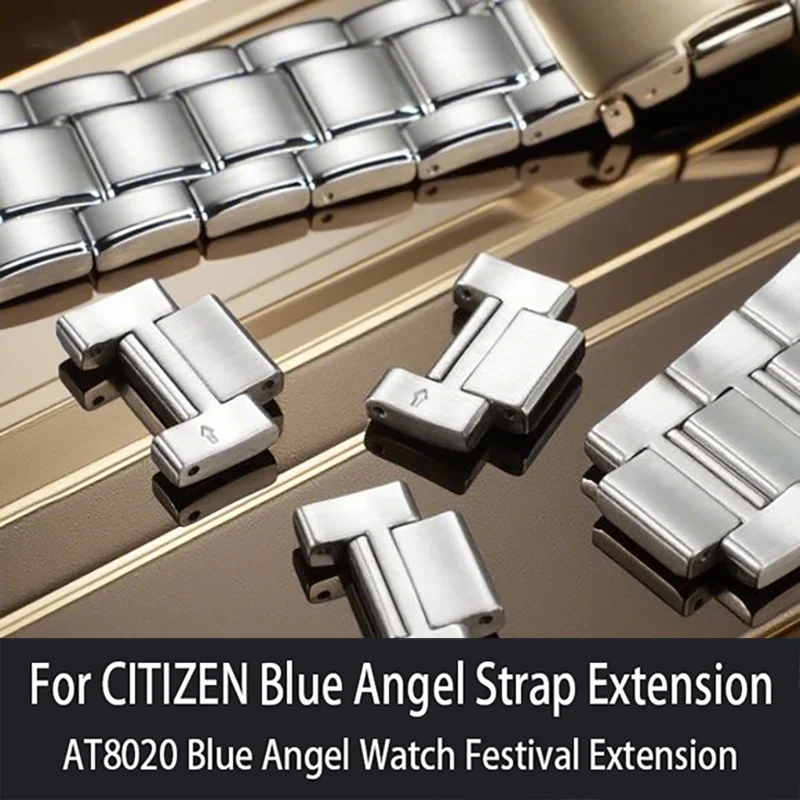 ل المواطن الأزرق الملاك الجيل حزام (استيك) ساعة قسم الساعة AT8020 الفولاذ المقاوم للصدأ حزام تمديد الرجال مشبك ساعة الملحقات