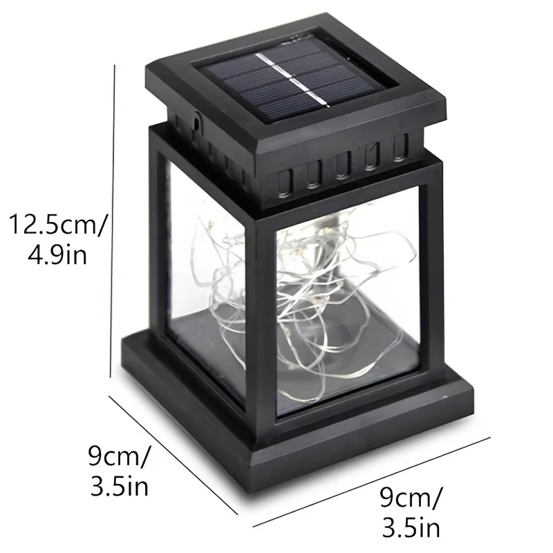 1pc Solar Flame Lantern Landscape Light for Courtyard Balcony Pathway Christmas Decor, Halloween Decorations Lights Outdoor