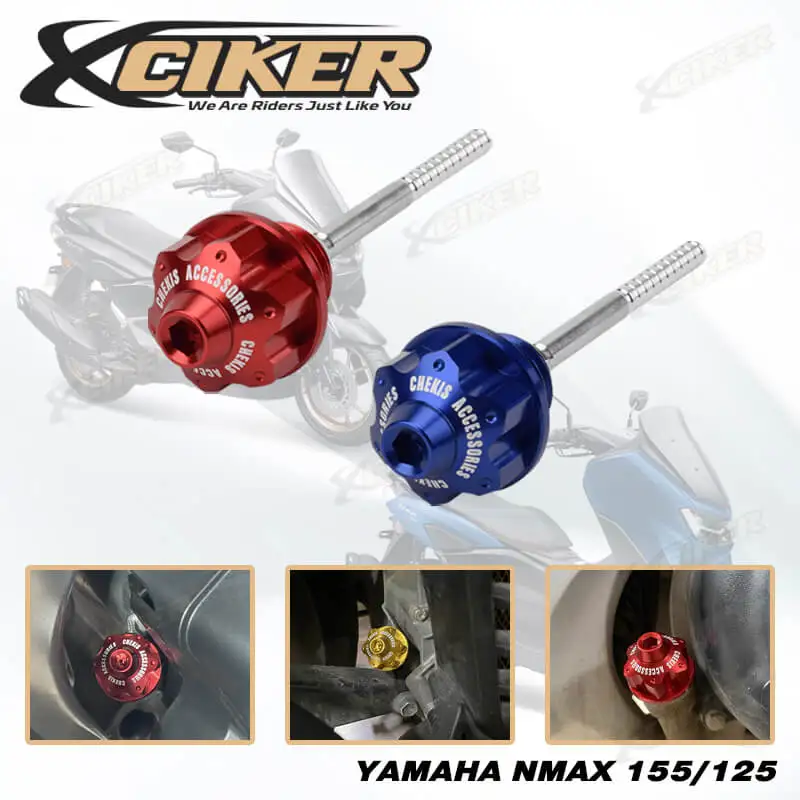 

YAMAHA NMAX 155/125 Motorcycle Engine Oil Dipstick with Oil Filler Cap CNC Aluminum Filter Cover and Gauge